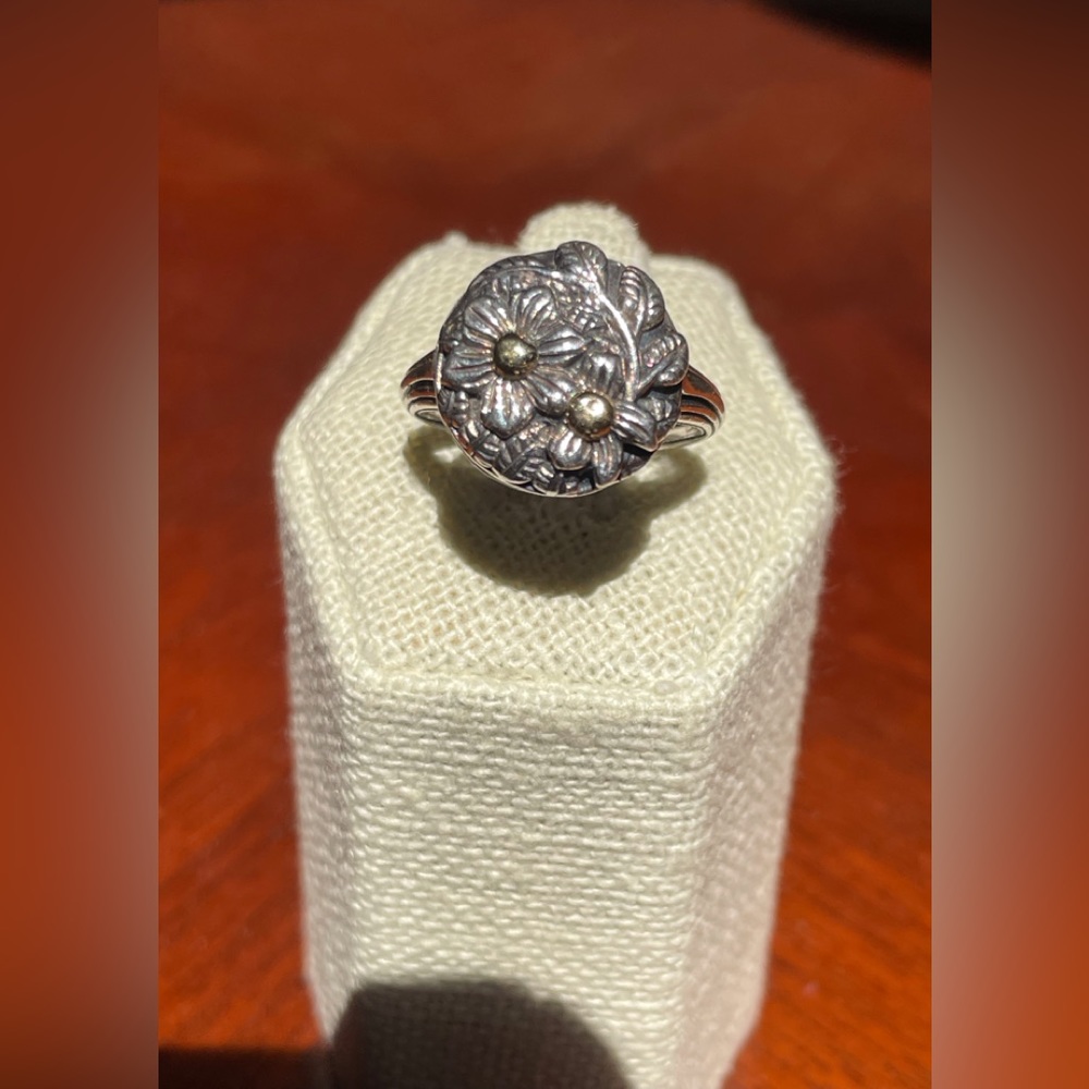 Stephen Dweck Elyse Flowers Ring 925 & 14K - Picture 10 of 11